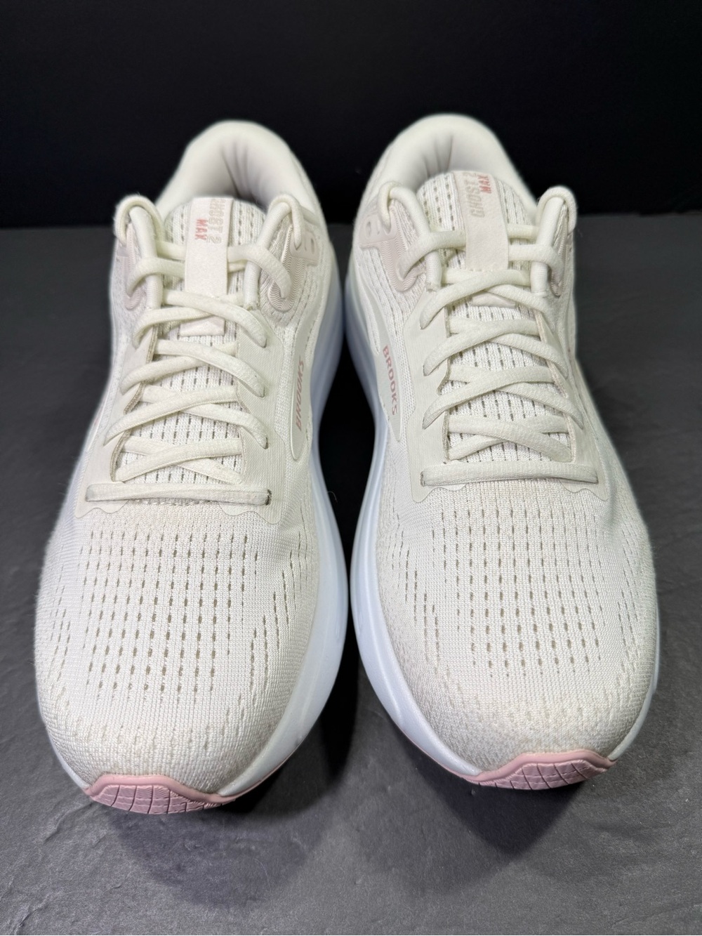 Brooks Ghost Max 2 Women’s Cream Pink Running Walking Sneakers Size-10( D-Wide) - Picture 3 of 10